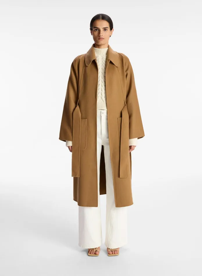 ALC Jackets and Coats Winslet Wool Coat Camel 8211 Women