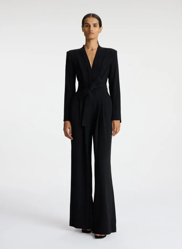ALC Jumpsuits Kieran Ii WideLeg Jumpsuit Black 8211 Women