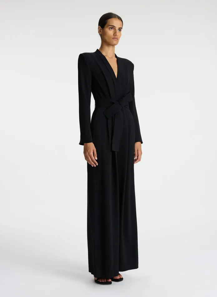 ALC Jumpsuits Kieran Ii WideLeg Jumpsuit Black 8211 Women