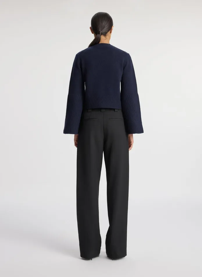 ALC Knitwear Clover Wool Sweater Navy 8211 Women