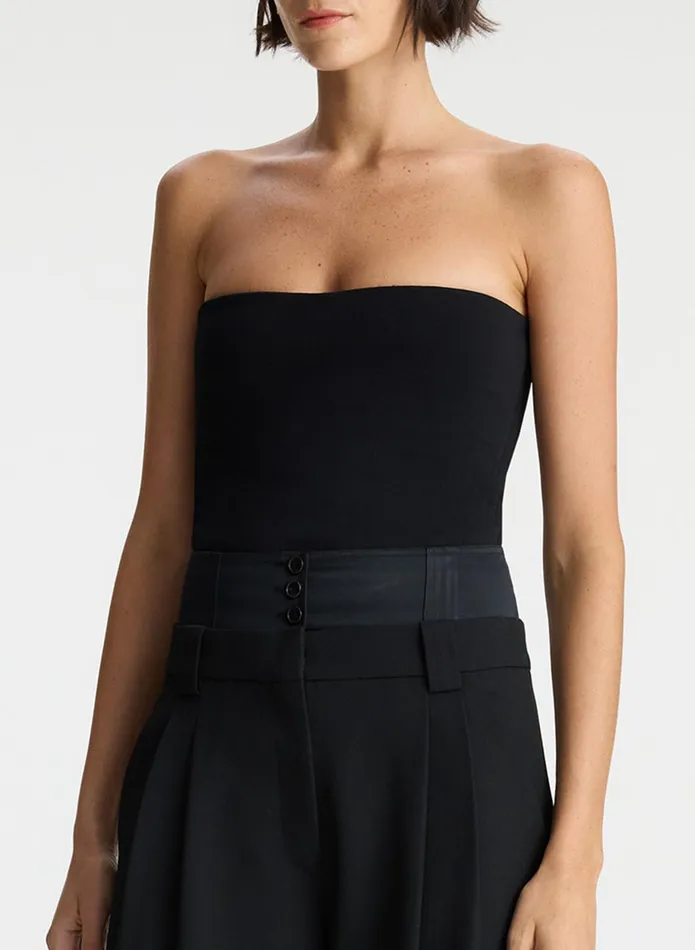 ALC Knitwear Dean Strapless Knit Top Black 8211 Women