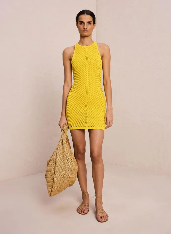 ALC Knitwear Senna Crochet Mini Dress Sole 8211 Women