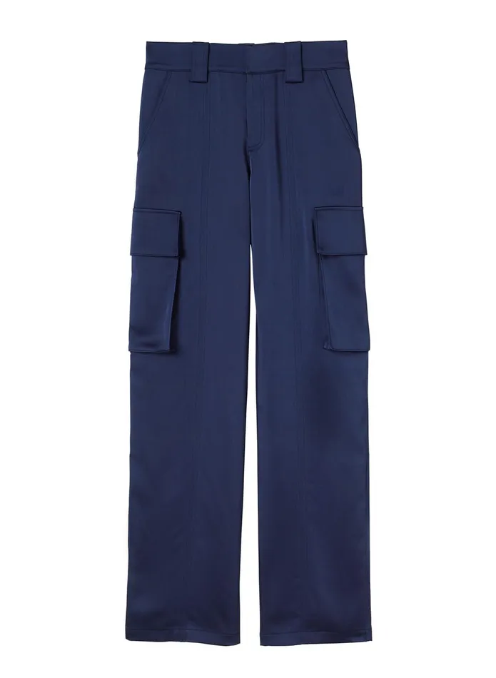 ALC Sets Bryan Satin Cargo Pant Evening Blue 8211 Women