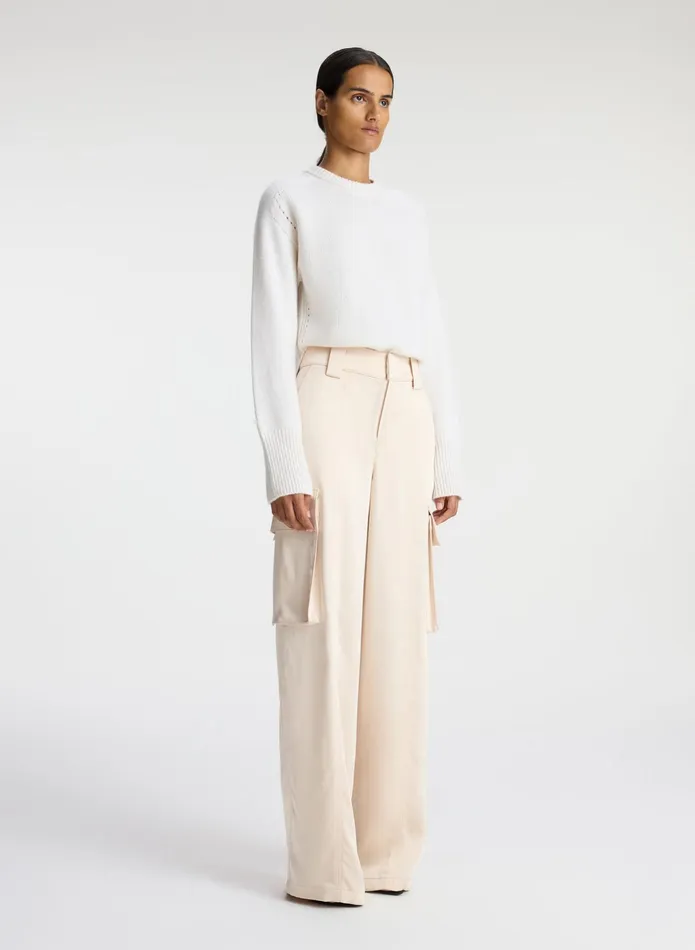 ALC Sets Bryan Satin Cargo Pant Light Buff 8211 Women