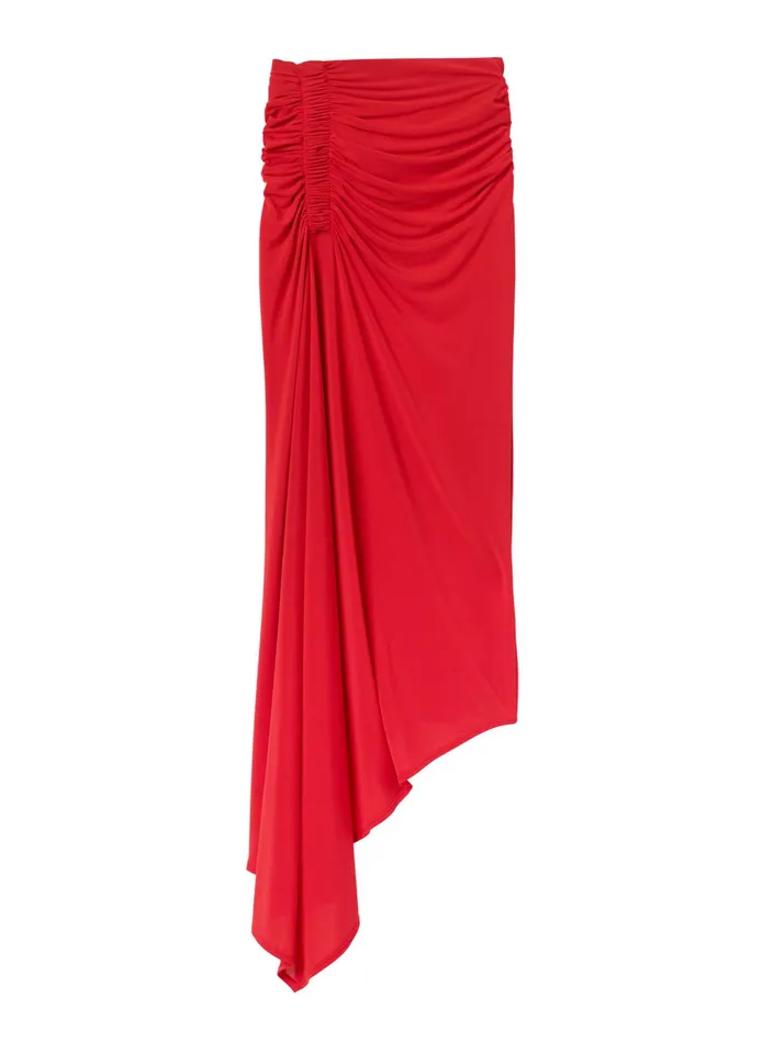 ALC Skirts Adeline Jersey Midi Skirt Ruby 8211 Women