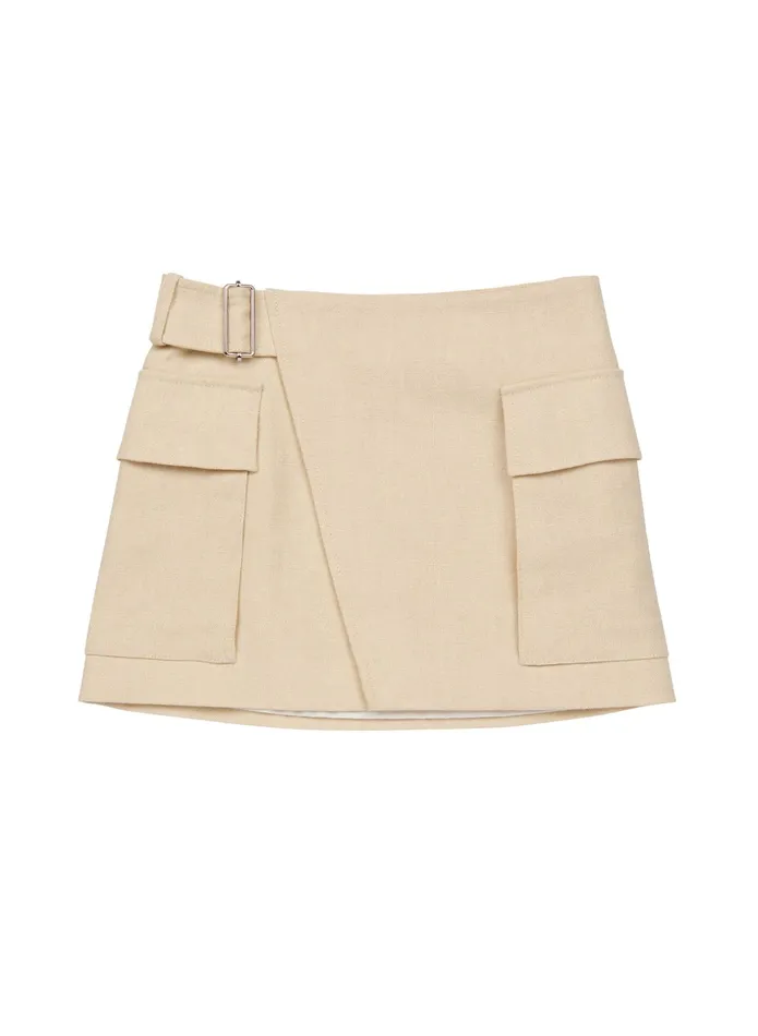 ALC Skirts Conan Mini Skirt Barely Beige 8211 Women