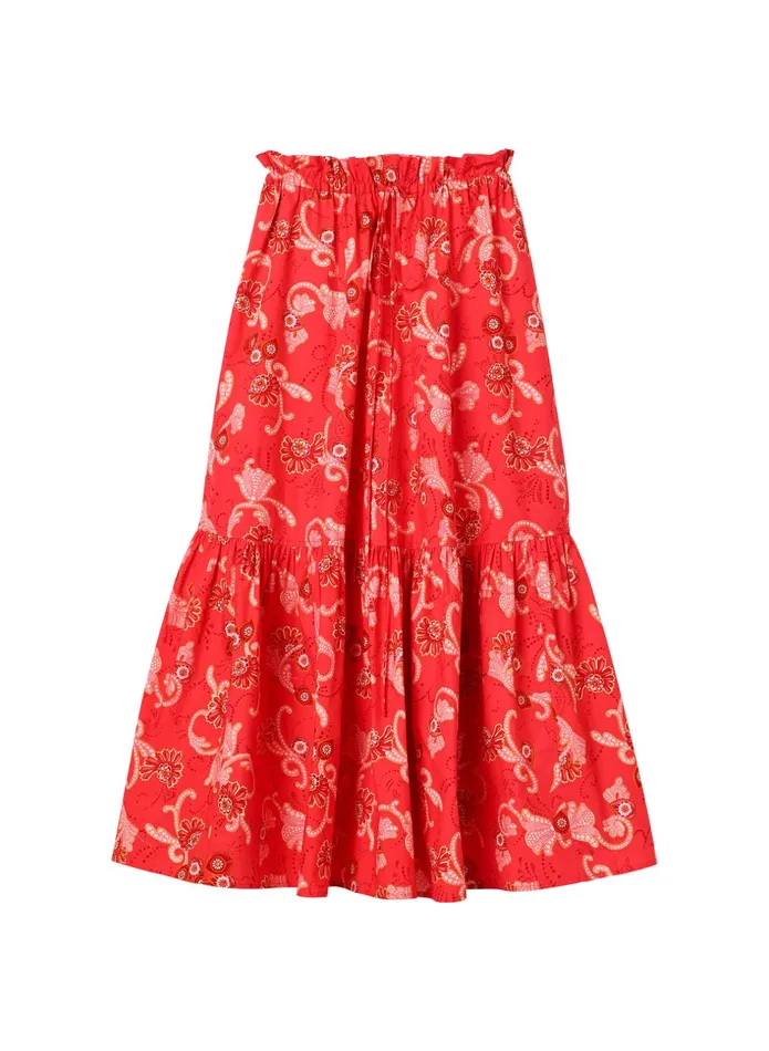 ALC Skirts Francis Cotton Midi Skirt Calla Multi 8211 Women