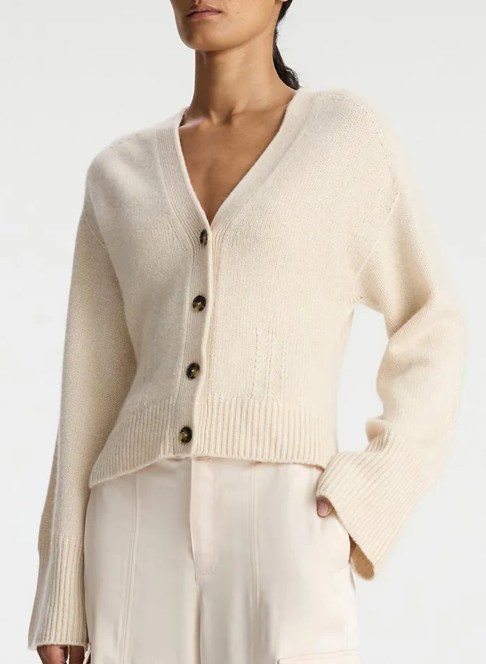 ALC Sweaters Henry Cashmere Cardigan Wheat 8211 Women