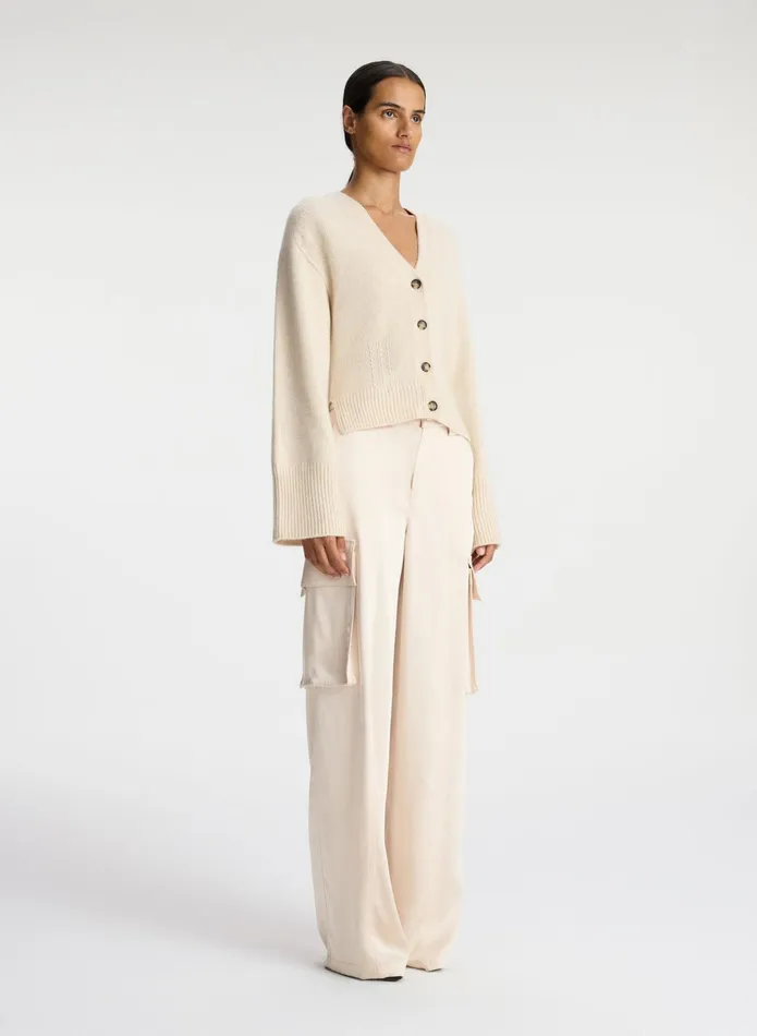 ALC Sweaters Henry Cashmere Cardigan Wheat 8211 Women