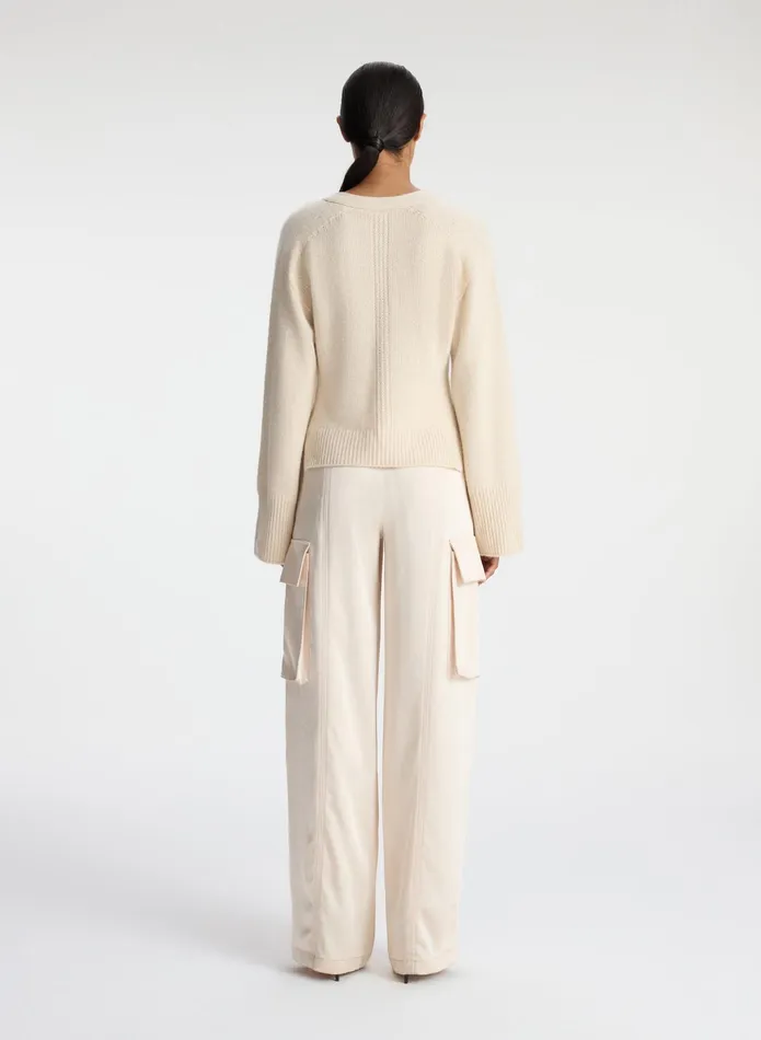 ALC Sweaters Henry Cashmere Cardigan Wheat 8211 Women