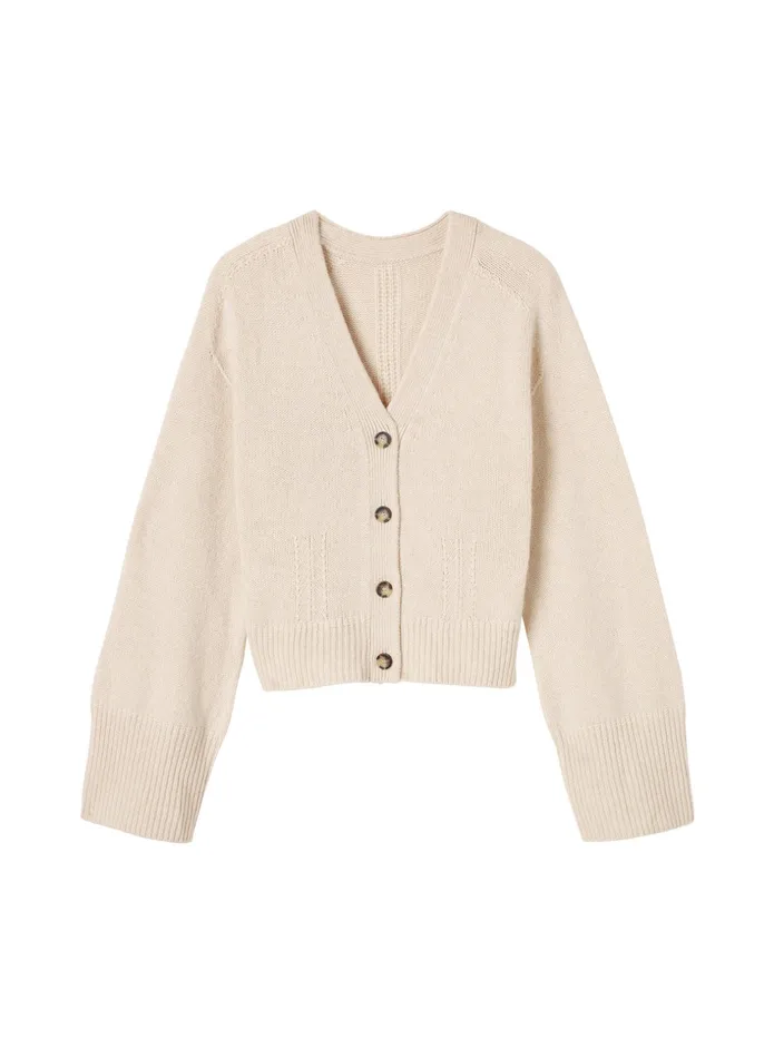 ALC Sweaters Henry Cashmere Cardigan Wheat 8211 Women