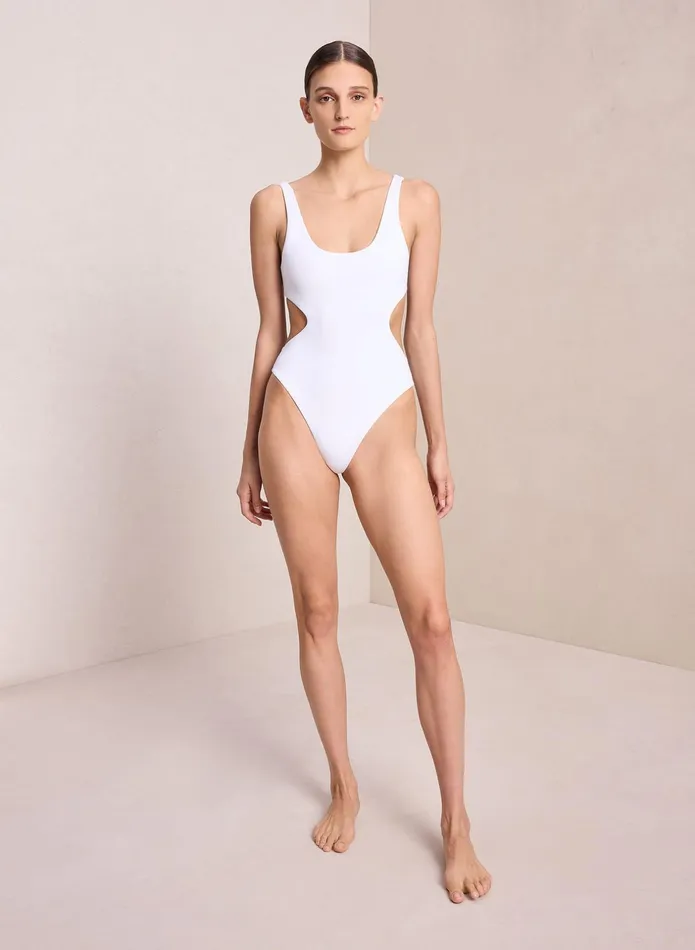 ALC Swim Nicole Cut Out OnePiece White 8211 Women
