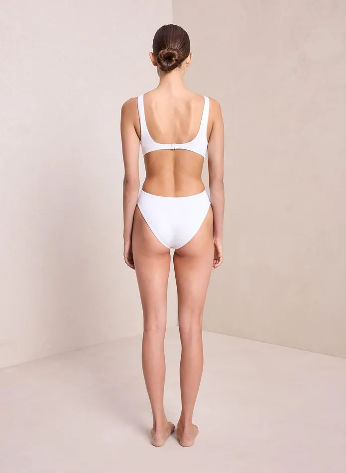 ALC Swim Nicole Cut Out OnePiece White 8211 Women
