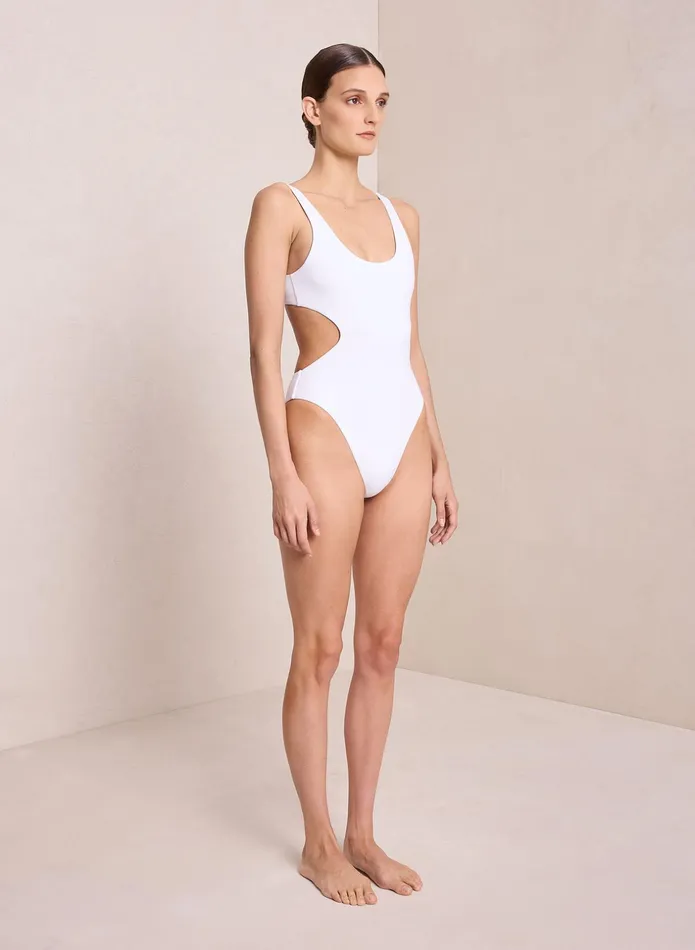 ALC Swim Nicole Cut Out OnePiece White 8211 Women