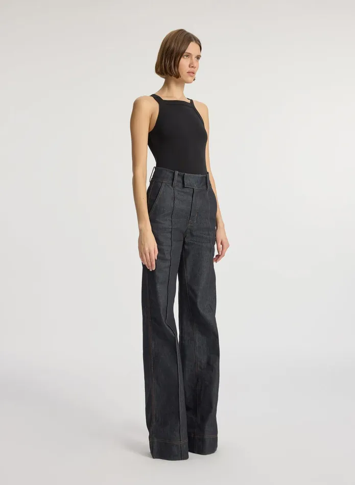 ALC Tees and Tanks Hannah Cotton Rib Tank Black 8211 Women