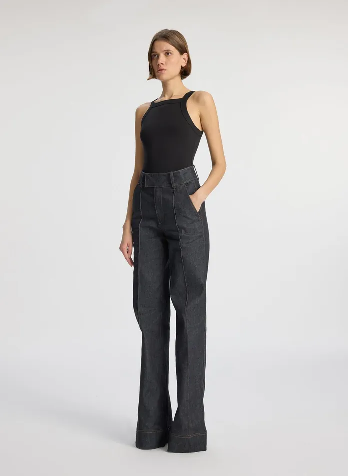 ALC Tees and Tanks Hannah Cotton Rib Tank Black 8211 Women