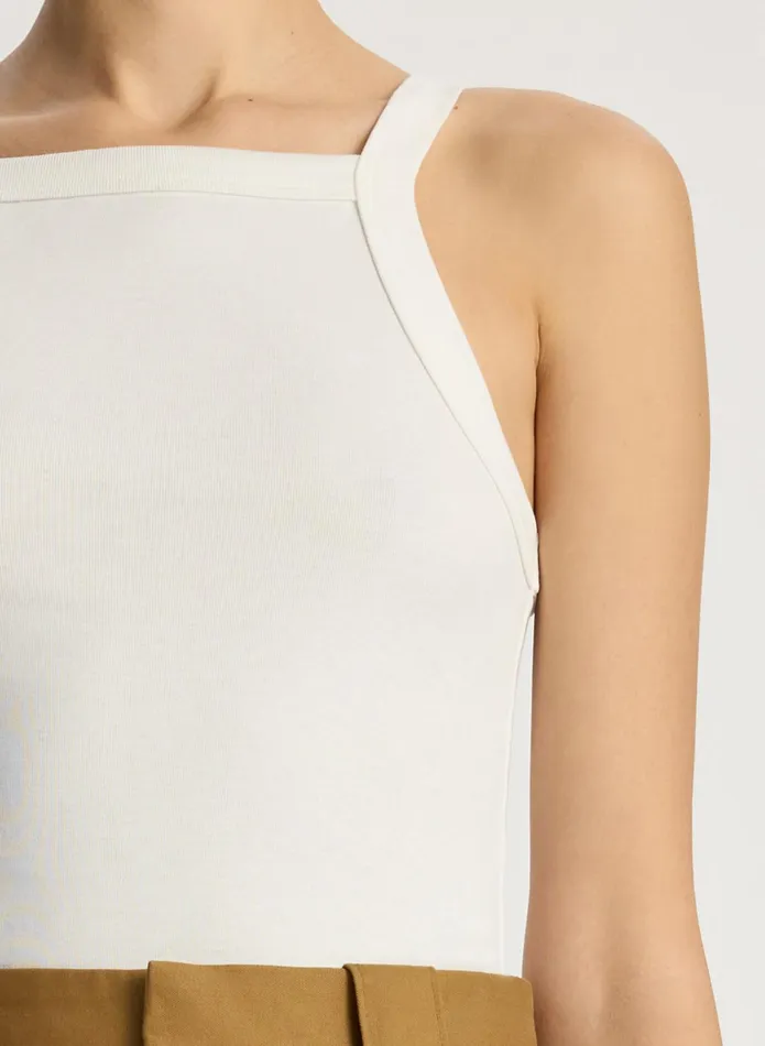 ALC Tees and Tanks Hannah Cotton Rib Tank White 8211 Women
