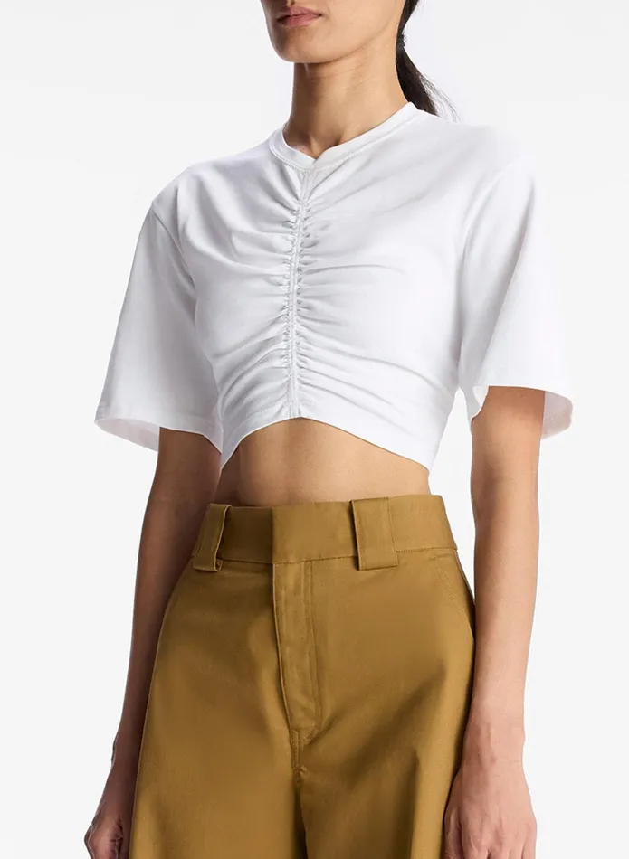 ALC Tees and Tanks Johanna Cotton Jersey Tee White 8211 Women
