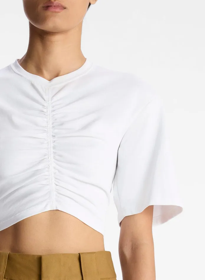 ALC Tees and Tanks Johanna Cotton Jersey Tee White 8211 Women