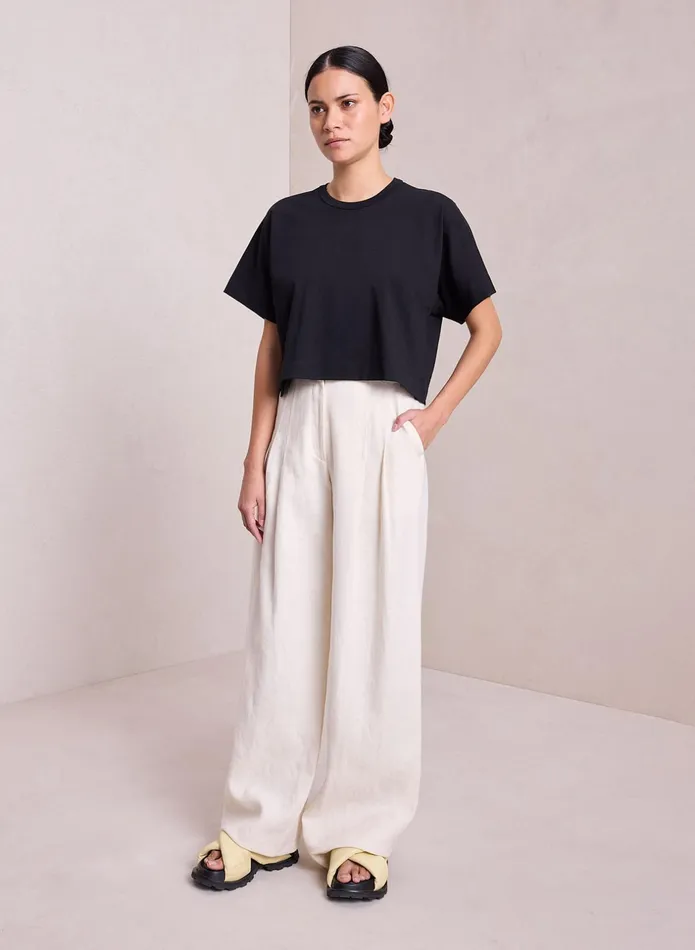 ALC Tees and Tanks Oliver Cotton Jersey Tee Black 8211 Women