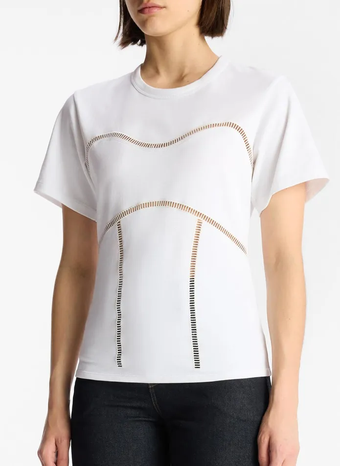 ALC Tees and Tanks Wes Cotton Jersey Top White 8211 Women