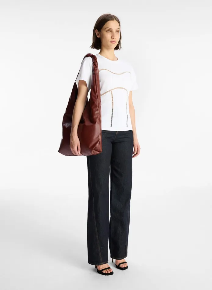 ALC Tees and Tanks Wes Cotton Jersey Top White 8211 Women