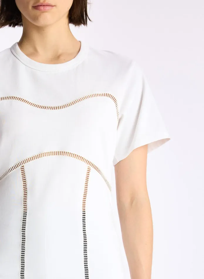 ALC Tees and Tanks Wes Cotton Jersey Top White 8211 Women