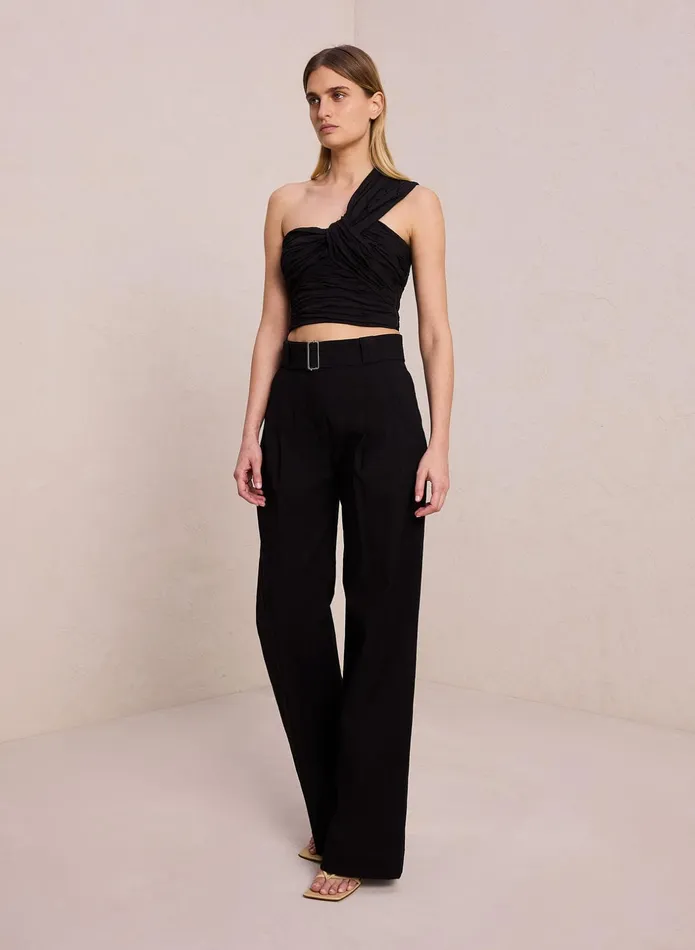 ALC Tops Apollo Linen Top Black 8211 Women