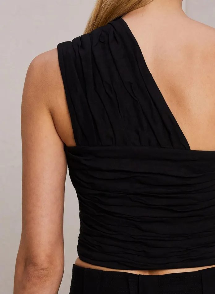 ALC Tops Apollo Linen Top Black 8211 Women