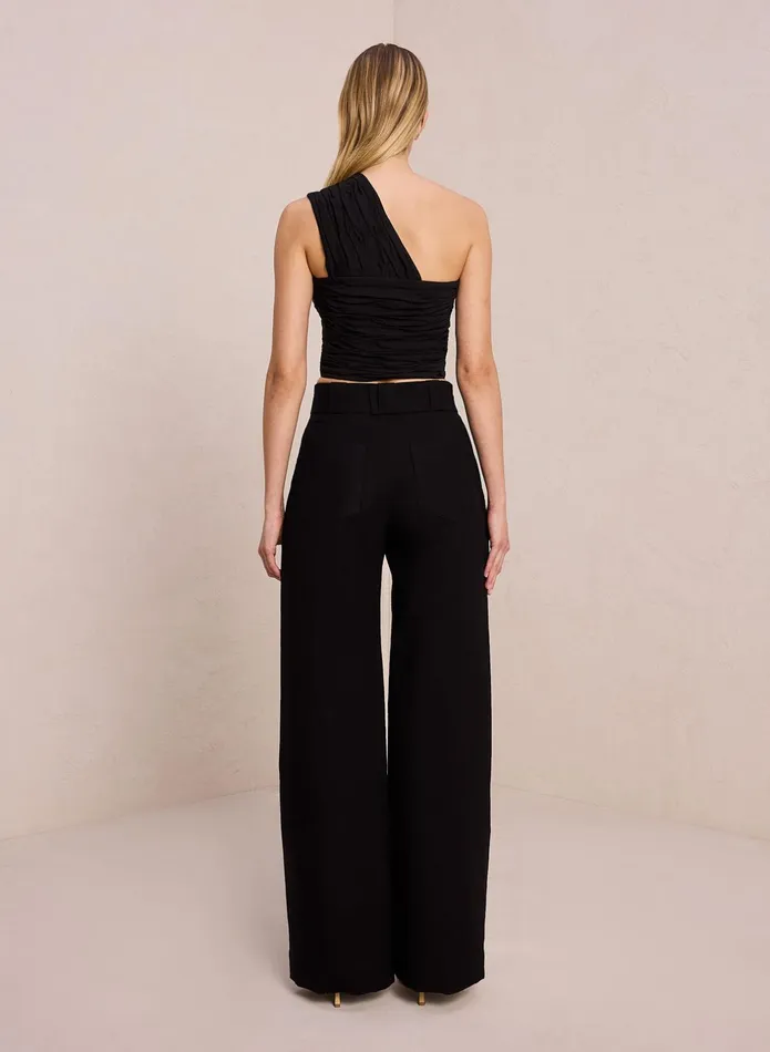 ALC Tops Apollo Linen Top Black 8211 Women