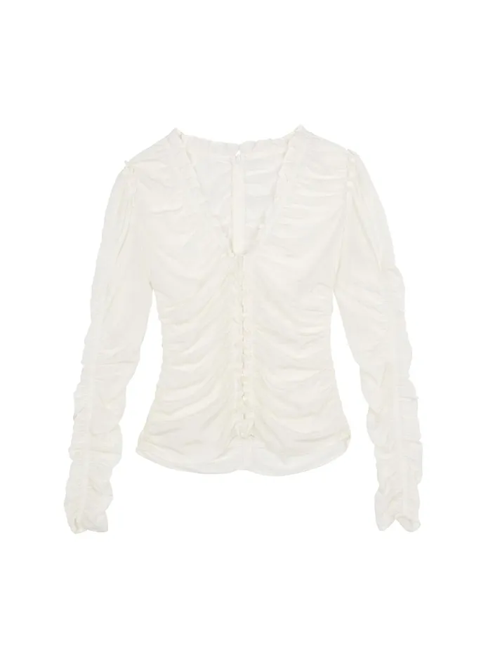ALC Tops Beckett Silk Top Whisper White 8211 Women
