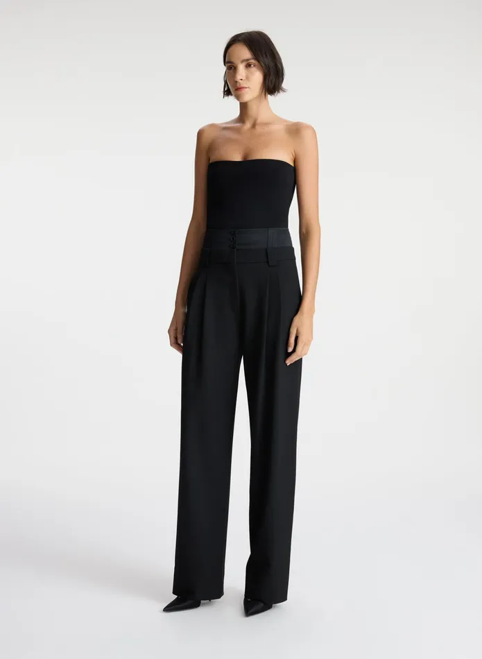ALC Tops Dean Strapless Knit Top Black 8211 Women