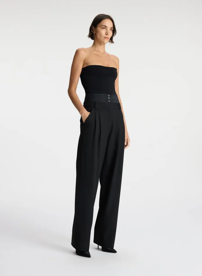 ALC Tops Dean Strapless Knit Top Black 8211 Women