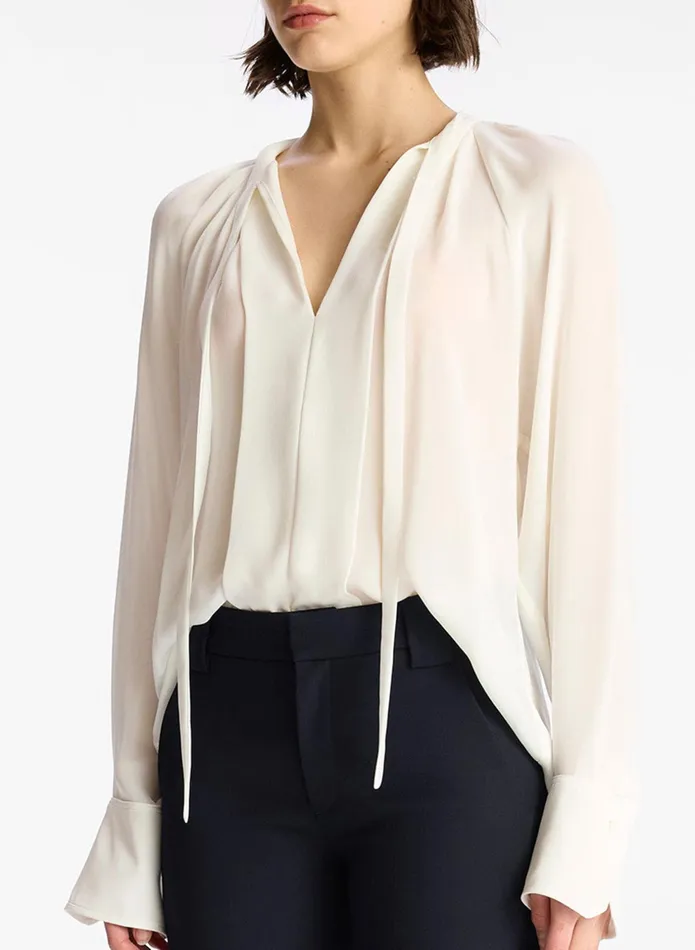 ALC Tops Frida Silk Top Coconut Milk 8211 Women