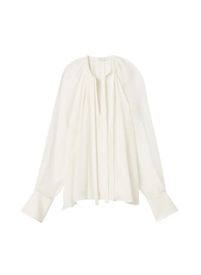 ALC Tops Frida Silk Top Coconut Milk 8211 Women