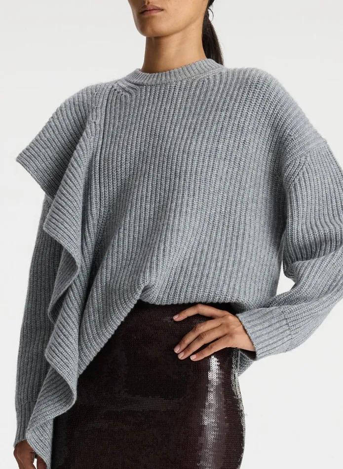 ALC Tops Mabel Wool Cashmere Sweater Grey 8211 Women