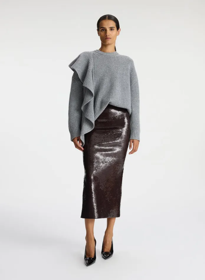 ALC Tops Mabel Wool Cashmere Sweater Grey 8211 Women