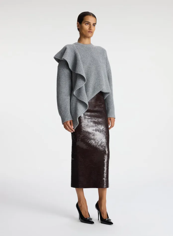 ALC Tops Mabel Wool Cashmere Sweater Grey 8211 Women