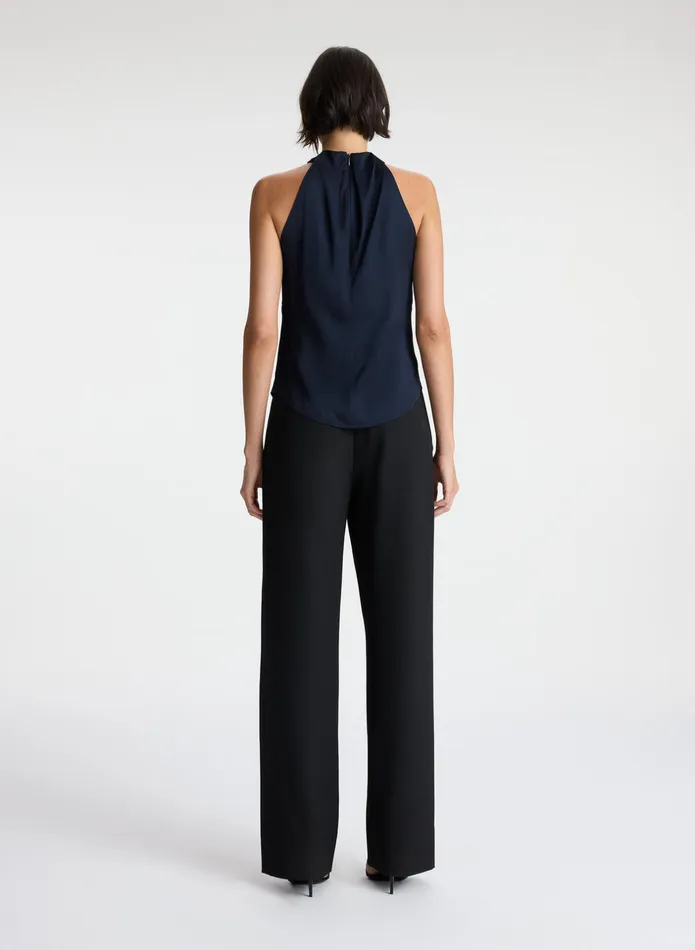 ALC Tops Miranda Satin Top Dark Sapphire 8211 Women