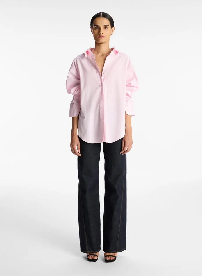 ALC Tops Monica Cotton Striped Top Whisperwhite 8211 Women