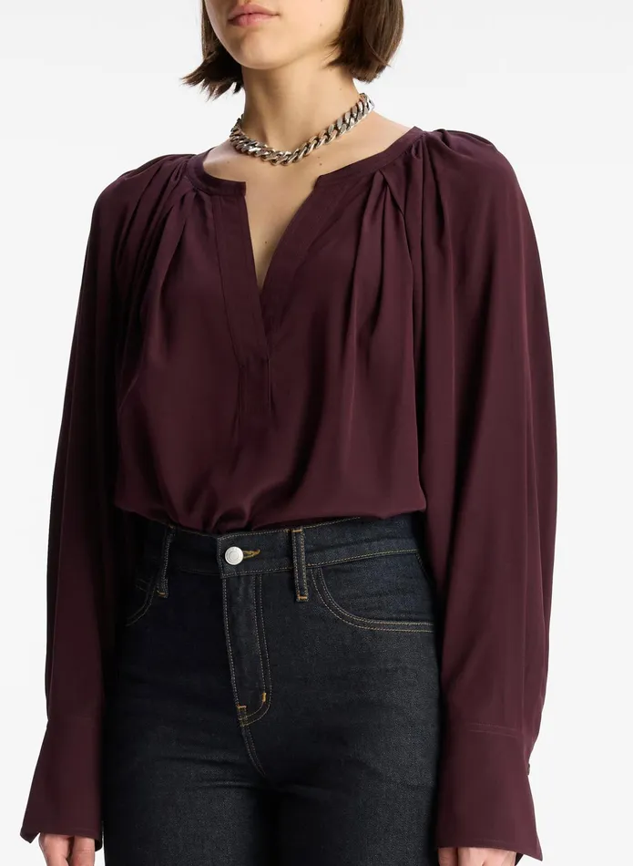ALC Tops Nomad Silk Top Chicory 8211 Women