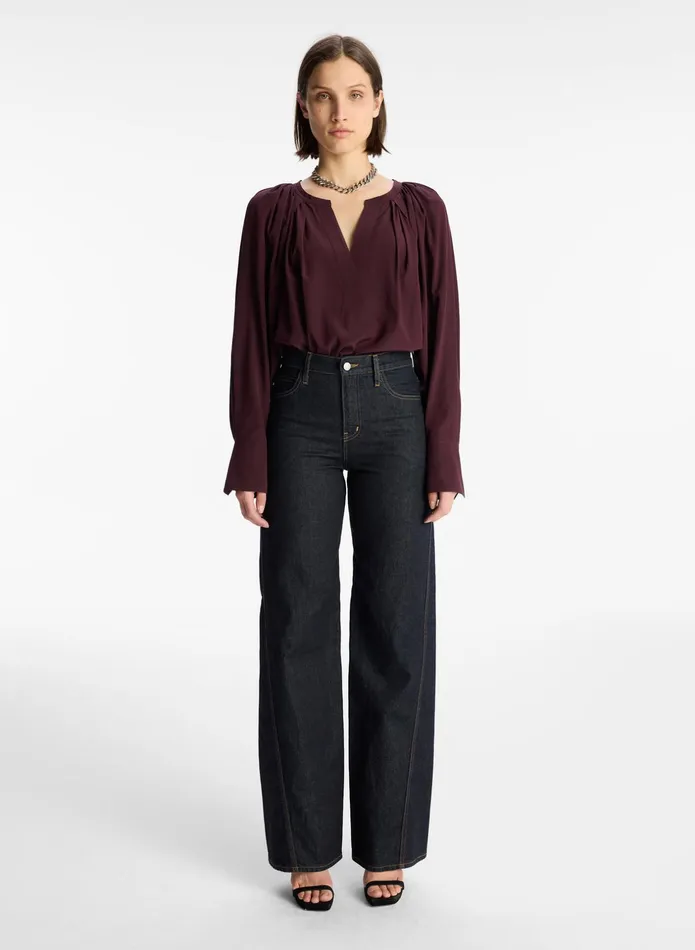 ALC Tops Nomad Silk Top Chicory 8211 Women