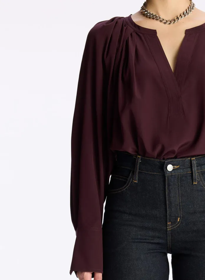 ALC Tops Nomad Silk Top Chicory 8211 Women