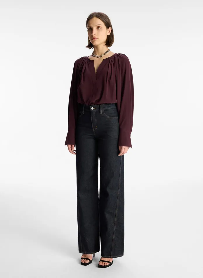 ALC Tops Nomad Silk Top Chicory 8211 Women