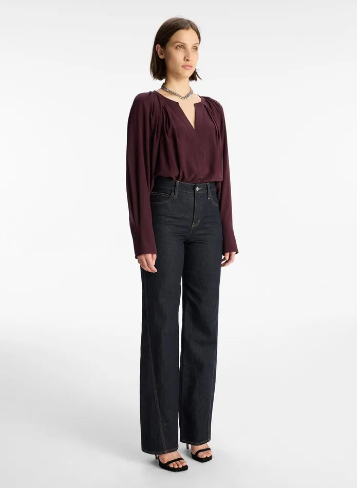 ALC Tops Nomad Silk Top Chicory 8211 Women