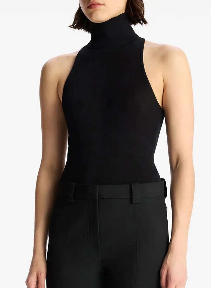 ALC Tops Paltrow Cotton Knit Top Black 8211 Women