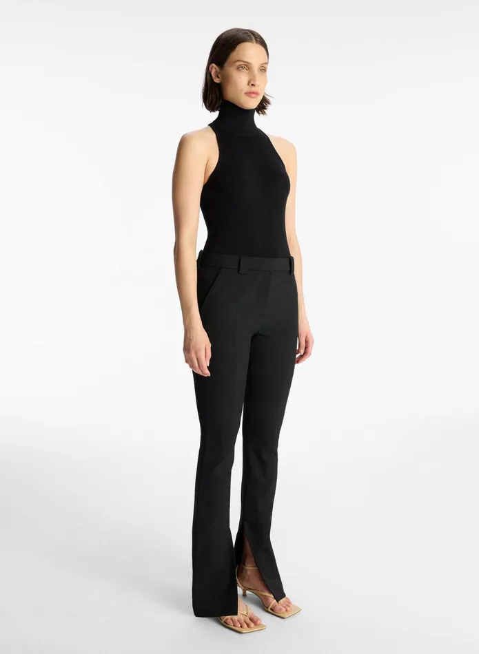 ALC Tops Paltrow Cotton Knit Top Black 8211 Women ALC Tops Paltrow Cotton Knit Top Black 8211 Women