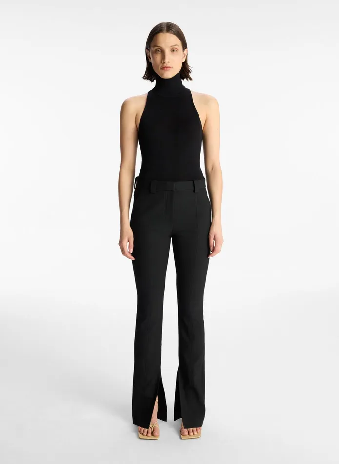 ALC Tops Paltrow Cotton Knit Top Black 8211 Women ALC Tops Paltrow Cotton Knit Top Black 8211 Women