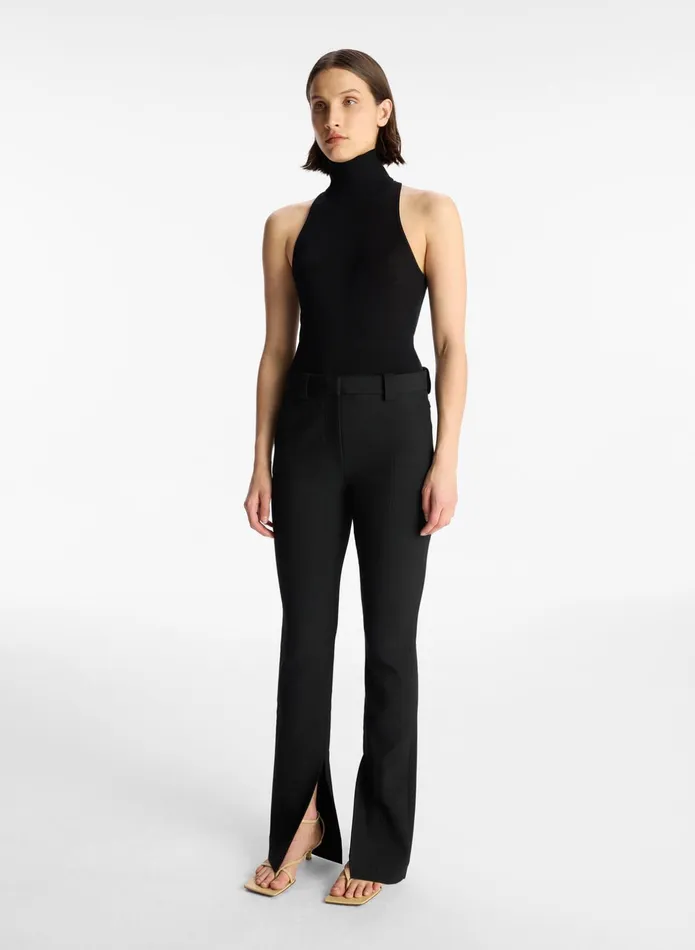 ALC Tops Paltrow Cotton Knit Top Black 8211 Women ALC Tops Paltrow Cotton Knit Top Black 8211 Women