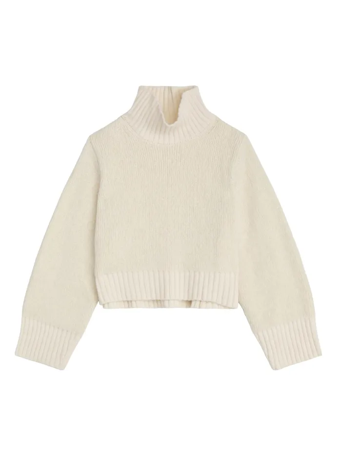 ALC Tops Theo Wool Turtleneck Sweater White 8211 Women
